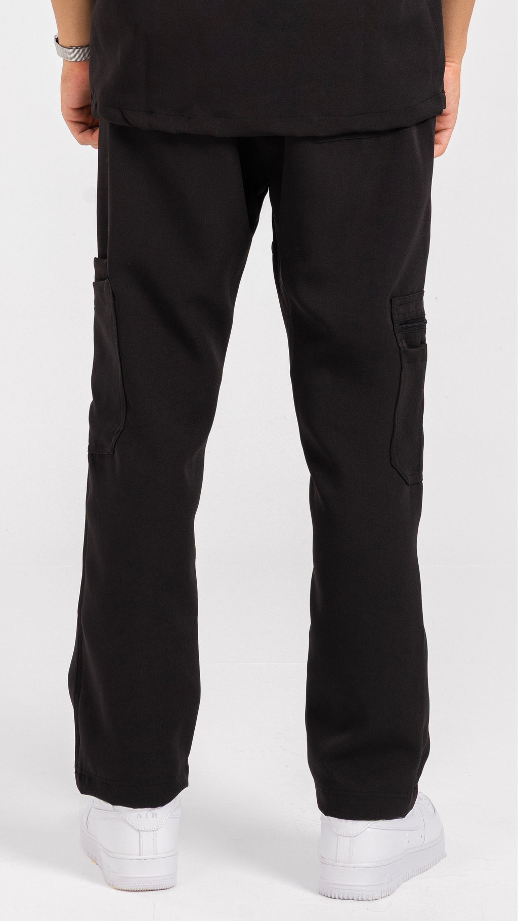 Obsidian Black Unisex Pants