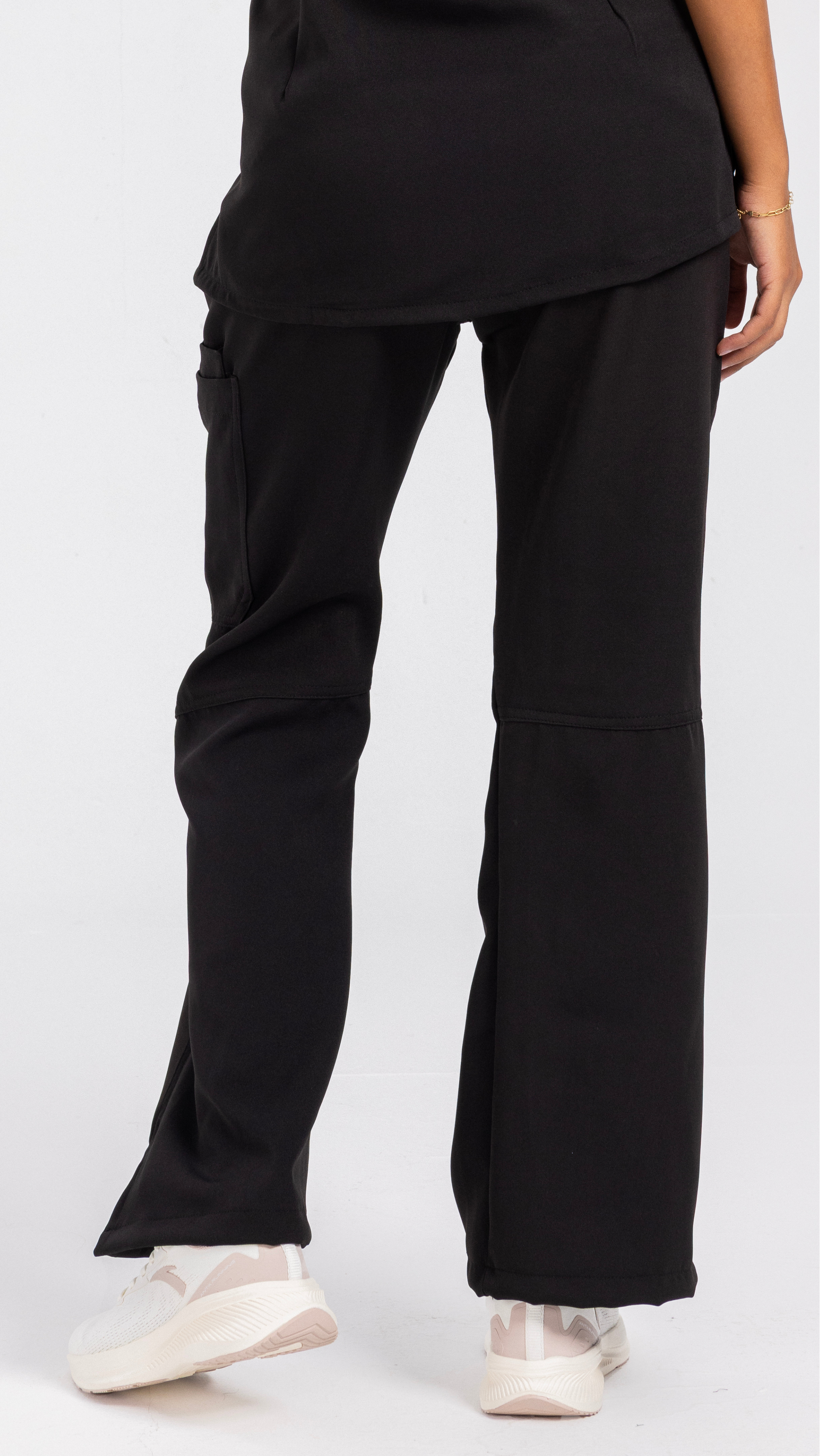 Obsidian Black Flared Pants